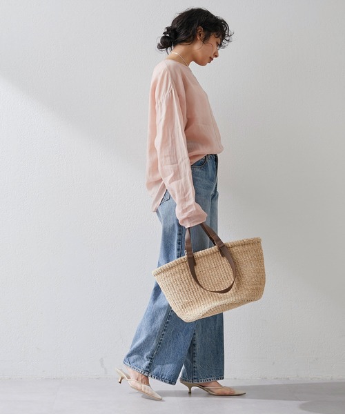 Whim Gazette（ウィムガゼット）の「ラミープルオーバー（シャツ/ブラウス・レディース・ベビーピンク/ライトベージュ/オフホワイト・FREE）」の10枚目の写真