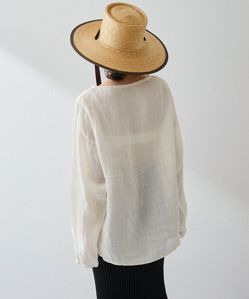 Whim Gazette（ウィムガゼット）の「ラミープルオーバー（シャツ/ブラウス・レディース・ベビーピンク/ライトベージュ/オフホワイト・FREE）」の19枚目の写真