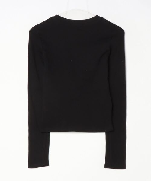 LYEON（リヨン）の「BIGリボンロンT（Tシャツ/カットソー・レディース・オフホワイト/グレー/ブラック・FREE）」の4枚目の写真