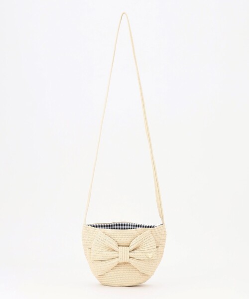 ANY（エニィ）の「リボン ペーパー ポシェット（ショルダーバッグ・キッズ・ピンク系/ブラウン系・F）」の3枚目の写真