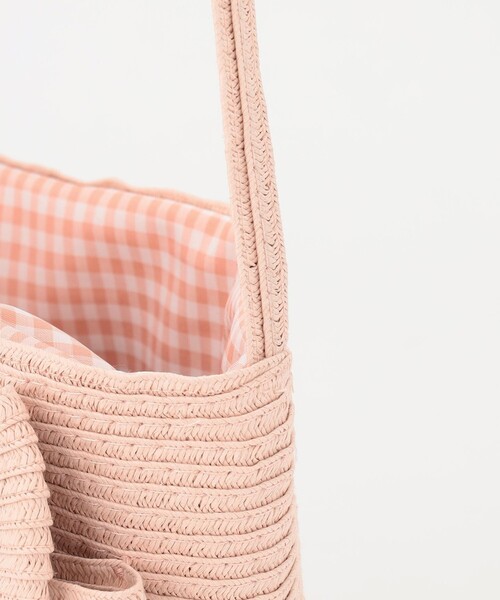 ANY（エニィ）の「リボン ペーパー ポシェット（ショルダーバッグ・キッズ・ピンク系/ブラウン系・F）」の6枚目の写真