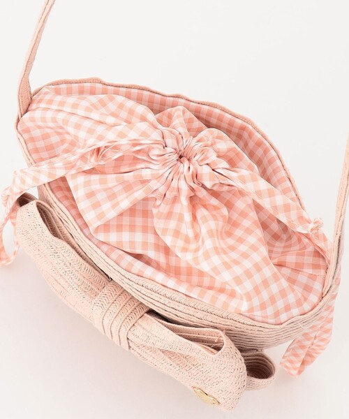 ANY（エニィ）の「リボン ペーパー ポシェット（ショルダーバッグ・キッズ・ピンク系/ブラウン系・F）」の8枚目の写真