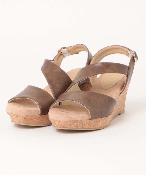 Piedi Nudi(ピエディヌーディ)の「アシンメトリー 美脚サンダル(サンダル・レディース・ベージュ/ブラック/ダークブラウン/グレー・M/LL/L/S)」の9枚目の写真