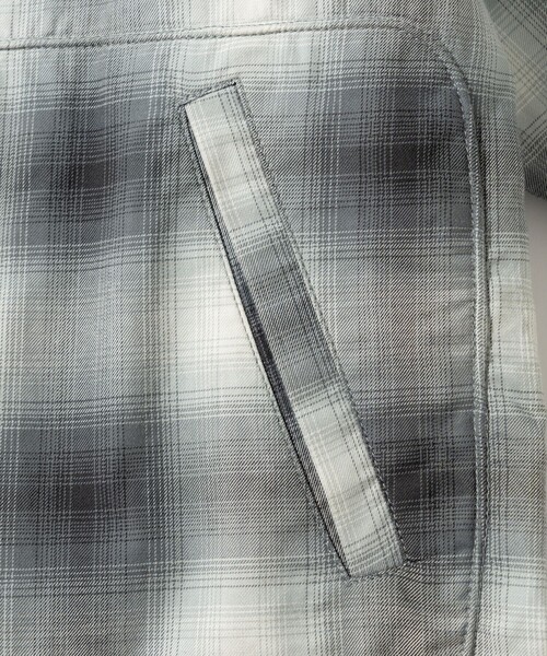 McGREGOR（マックレガー）の「McGREGOR COLLECTION/マックレガー コレクション オンブレチェック ドリズラージャケット（ブルゾン・メンズ・ブラック/ブルー・MEDIUM/LARGE）」の7枚目の写真