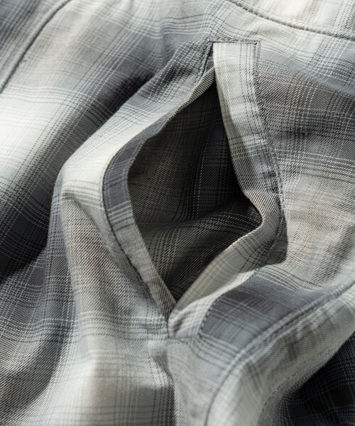 McGREGOR（マックレガー）の「McGREGOR COLLECTION/マックレガー コレクション オンブレチェック ドリズラージャケット（ブルゾン・メンズ・ブラック/ブルー・MEDIUM/LARGE）」の8枚目の写真