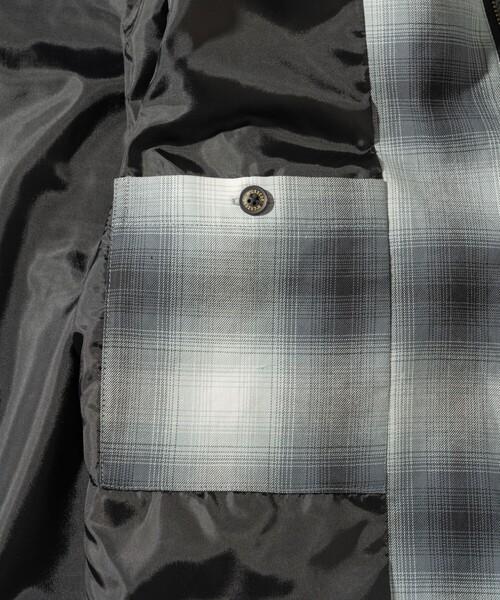 McGREGOR（マックレガー）の「McGREGOR COLLECTION/マックレガー コレクション オンブレチェック ドリズラージャケット（ブルゾン・メンズ・ブラック/ブルー・MEDIUM/LARGE）」の14枚目の写真