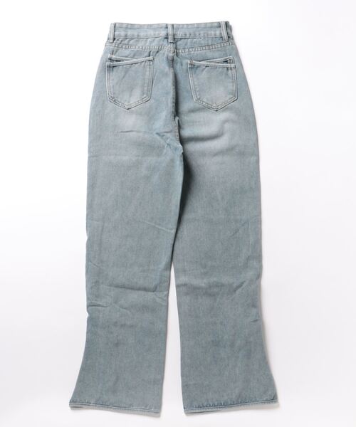 Mayree（メイリー）の「【Mayree】裾スリット　チャイナデザイン　デニムパンツ（デニムパンツ・レディース・ブルー・SMALL/MEDIUM/LARGE/X-LARGE）」の2枚目の写真