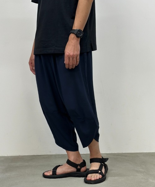 NAVY（ネイビー）の「接触冷感　レーヨンバルーンクロップトパンツ　サルエルパンツ　アラジンパンツ（その他パンツ・メンズ・ネイビー/グリーン/ブラック/グレー・M/L/XL）」の14枚目の写真