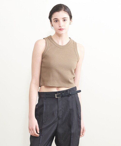 AEWEN MATOPH（イウエン マトフ）の「＜AEWEN MATOPH＞アメリカンスリーブ ショートカットソー（Tシャツ/カットソー・レディース・ブラック/ホワイト/モカ・FREE）」の11枚目の写真