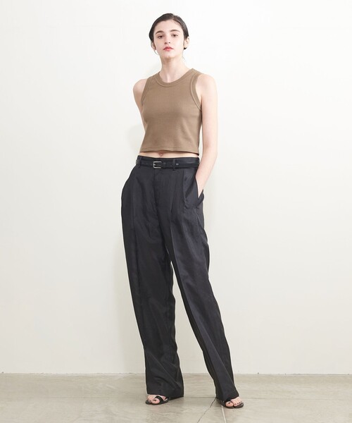 AEWEN MATOPH（イウエン マトフ）の「＜AEWEN MATOPH＞アメリカンスリーブ ショートカットソー（Tシャツ/カットソー・レディース・ブラック/ホワイト/モカ・FREE）」の12枚目の写真