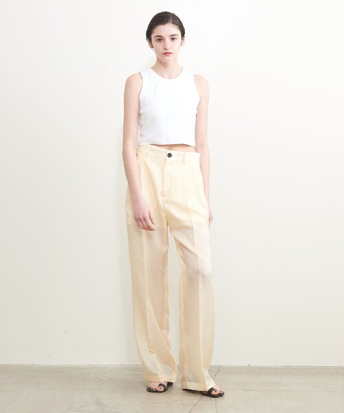 AEWEN MATOPH（イウエン マトフ）の「＜AEWEN MATOPH＞アメリカンスリーブ ショートカットソー（Tシャツ/カットソー・レディース・ブラック/ホワイト/モカ・FREE）」の14枚目の写真