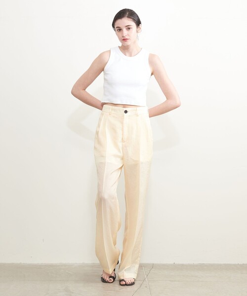 AEWEN MATOPH（イウエン マトフ）の「＜AEWEN MATOPH＞アメリカンスリーブ ショートカットソー（Tシャツ/カットソー・レディース・ブラック/ホワイト/モカ・FREE）」の5枚目の写真