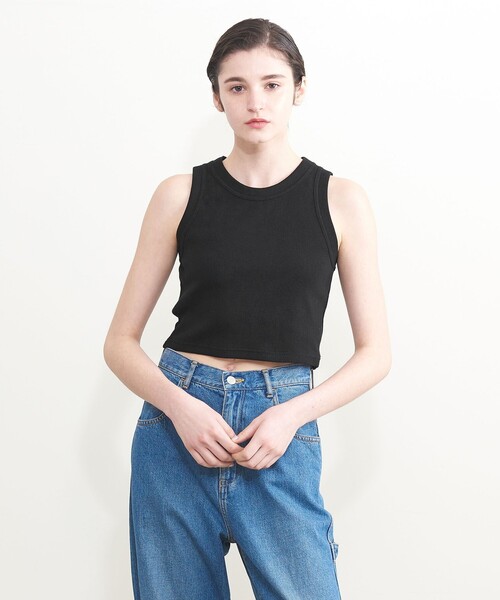 AEWEN MATOPH（イウエン マトフ）の「＜AEWEN MATOPH＞アメリカンスリーブ ショートカットソー（Tシャツ/カットソー・レディース・ブラック/ホワイト/モカ・FREE）」の6枚目の写真