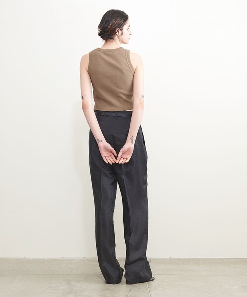 AEWEN MATOPH（イウエン マトフ）の「＜AEWEN MATOPH＞アメリカンスリーブ ショートカットソー（Tシャツ/カットソー・レディース・ブラック/ホワイト/モカ・FREE）」の4枚目の写真