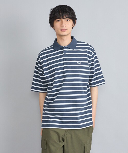 PENNEYS(ぺニーズ)の「Penneys(ぺニーズ)別注ヘビーウェイトボーダーポロシャツ(Tシャツ/カットソー・メンズ・ブラック/ダークグレー/ロイヤルブルー・M/L)」の19枚目の写真