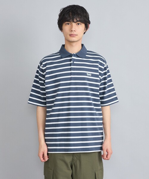 PENNEYS(ぺニーズ)の「Penneys(ぺニーズ)別注ヘビーウェイトボーダーポロシャツ(Tシャツ/カットソー・メンズ・ブラック/ダークグレー/ロイヤルブルー・M/L)」の6枚目の写真