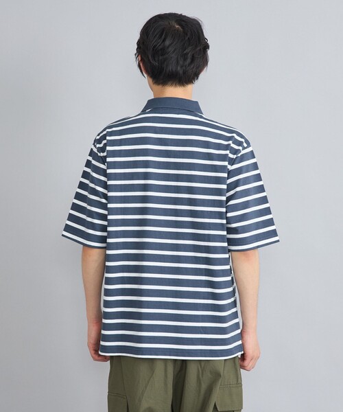 PENNEYS(ぺニーズ)の「Penneys(ぺニーズ)別注ヘビーウェイトボーダーポロシャツ(Tシャツ/カットソー・メンズ・ブラック/ダークグレー/ロイヤルブルー・M/L)」の8枚目の写真