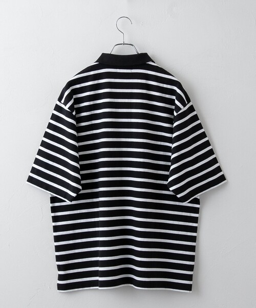PENNEYS(ぺニーズ)の「Penneys(ぺニーズ)別注ヘビーウェイトボーダーポロシャツ(Tシャツ/カットソー・メンズ・ブラック/ダークグレー/ロイヤルブルー・M/L)」の17枚目の写真