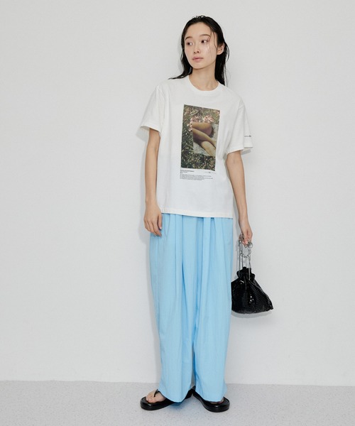 JANE SMITH / JOHN SMITH(ジェーンスミスジョンスミス)の「【JANE SMITH(ジェーンスミス)】NICOLA KLOOSTERMAN FIELD OF DREAMS S/S T-SHIRT(Tシャツ/カットソー・レディース・ホワイト/ブラック・X-SMALL)」の3枚目の写真