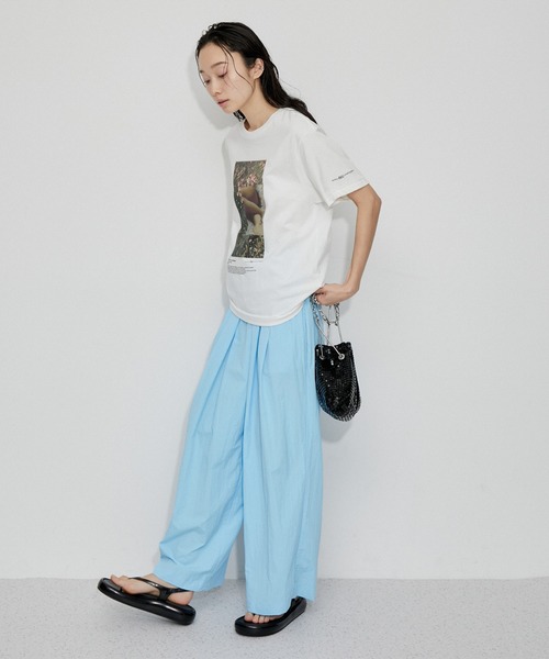 JANE SMITH / JOHN SMITH(ジェーンスミスジョンスミス)の「【JANE SMITH(ジェーンスミス)】NICOLA KLOOSTERMAN FIELD OF DREAMS S/S T-SHIRT(Tシャツ/カットソー・レディース・ホワイト/ブラック・X-SMALL)」の4枚目の写真