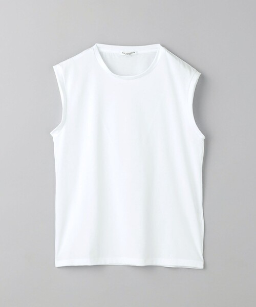 BEAUTY&YOUTH UNITED ARROWS(ビューティーアンドユースユナイテッドアローズ)の「クリアハイゲージコットンブレンド ノースリーブカットソー(Tシャツ/カットソー・レディース・ダークグレー/オフホワイト/オレンジ系その他・S/M)」の17枚目の写真