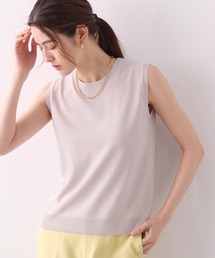 【接触冷感・洗濯可能】毛玉になりにくいノースリーブプルオーバー