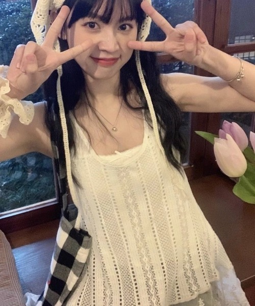 Achic（アシック）の「レース使い刺繍ベスト（ベスト・レディース・ホワイト/ホワイト系その他・M）」の14枚目の写真