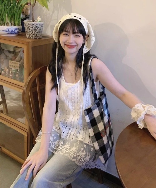 Achic（アシック）の「レース使い刺繍ベスト（ベスト・レディース・ホワイト/ホワイト系その他・M）」の17枚目の写真