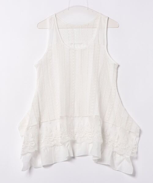 Achic（アシック）の「レース使い刺繍ベスト（ベスト・レディース・ホワイト/ホワイト系その他・M）」の20枚目の写真