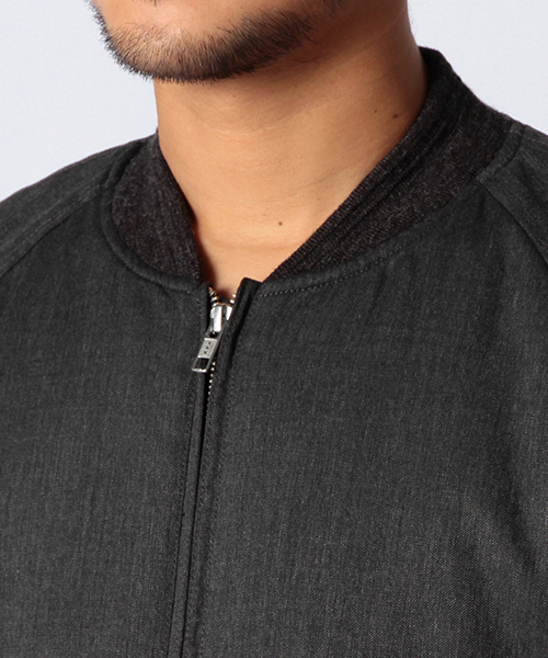 BEAMS（ビームス）の「◆BEAMS / ウール 中綿 MA-1（ブルゾン・メンズ・ブラック系その他/ネイビー・SMALL/MEDIUM/LARGE）」の11枚目の写真