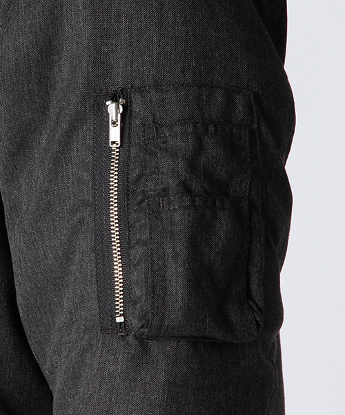 BEAMS（ビームス）の「◆BEAMS / ウール 中綿 MA-1（ブルゾン・メンズ・ブラック系その他/ネイビー・SMALL/MEDIUM/LARGE）」の12枚目の写真