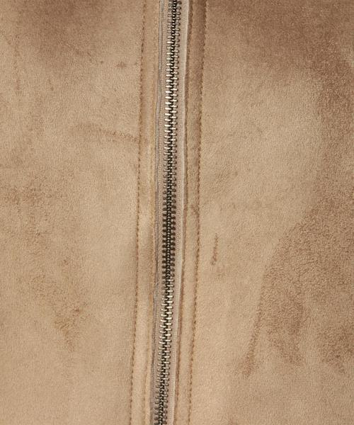 Another Edition(アナザーエディション)の「【展開店舗限定】フェイクムートンリバーシブルノーカラーコート/aeBC F/MOUTON RV N/C CT(ムートンコート・レディース・グレー/ベージュ/ネイビー・MEDIUM/SMALL)」の17枚目の写真