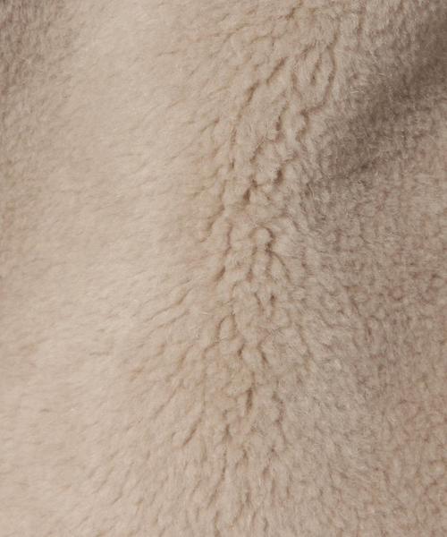 Another Edition(アナザーエディション)の「【展開店舗限定】フェイクムートンリバーシブルノーカラーコート/aeBC F/MOUTON RV N/C CT(ムートンコート・レディース・グレー/ベージュ/ネイビー・MEDIUM/SMALL)」の9枚目の写真