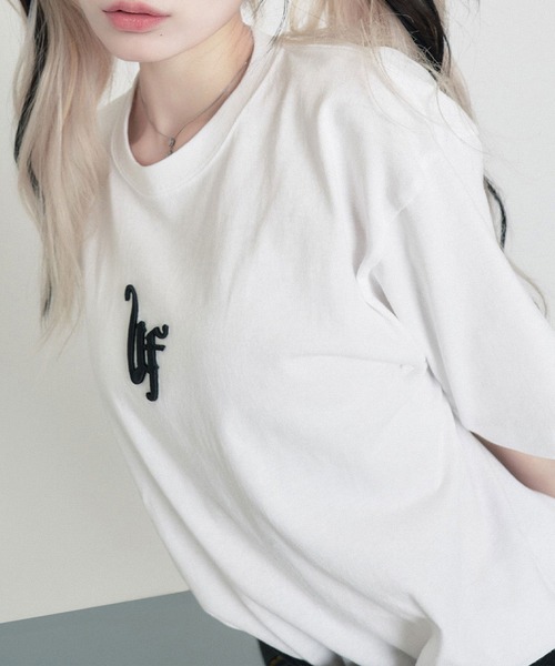 lilful(リルフル)の「3D刺繍 BIGTEE(Tシャツ/カットソー・レディース・ホワイト/White・F/X-LARGE)」の6枚目の写真