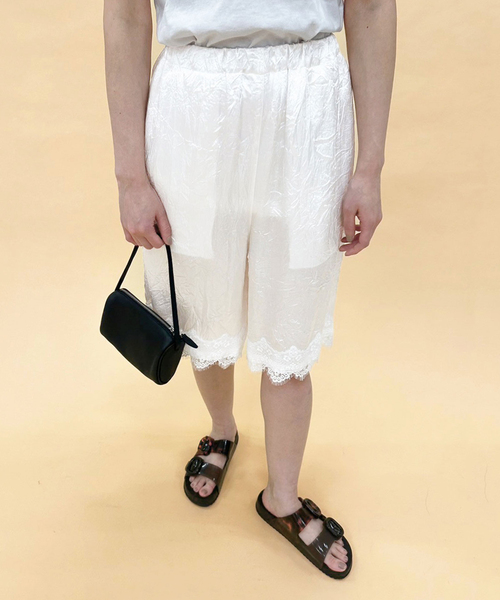 PROVOKE (プロヴォーク)の「【PROVOKE/プロヴォーク】satin shorts(その他パンツ・レディース・ブラック/ホワイト・FREE)」の13枚目の写真