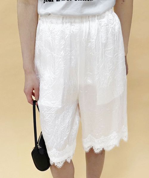 PROVOKE (プロヴォーク)の「【PROVOKE/プロヴォーク】satin shorts(その他パンツ・レディース・ブラック/ホワイト・FREE)」の14枚目の写真