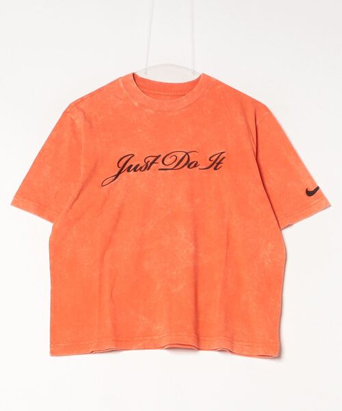 NIKE（ナイキ）の「ナイキ NIKE ナイキ  NSW ボクシー ウォッシュ S/S Tシャツ（Tシャツ/カットソー・レディース・ピンク/ブラック/アーミー・S/L/M/XL）」の3枚目の写真