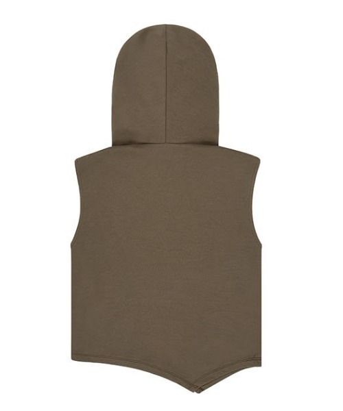 ACOVER(オコボ)の「A'GEM/9 × .kom 『ACOVER/オコボ』 HOOD PINTUCK CROP SLEEVELESS/フードピンタッククロップスリーブレス(タンクトップ・レディース・ブラック/ホワイト・FREE)」の20枚目の写真