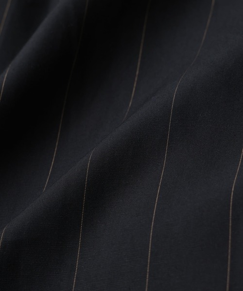 【セール】リネンブレンドピンストライプ1タックパンツ(セットアップ可)（その他パンツ）｜nano･universe（ナノユニバース）