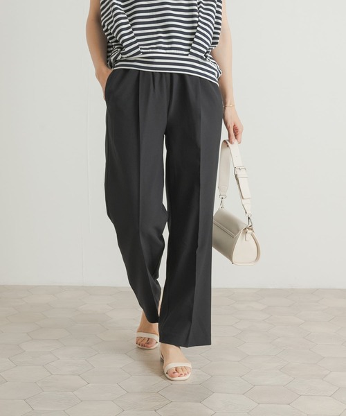 URBAN RESEARCH DOORS(アーバンリサーチドアーズ)の「『セットアップ対応』『UR TECH DRYLUXE』ストレートイージーパンツ(その他パンツ・レディース・ブルー/ネイビー・MEDIUM)」の5枚目の写真