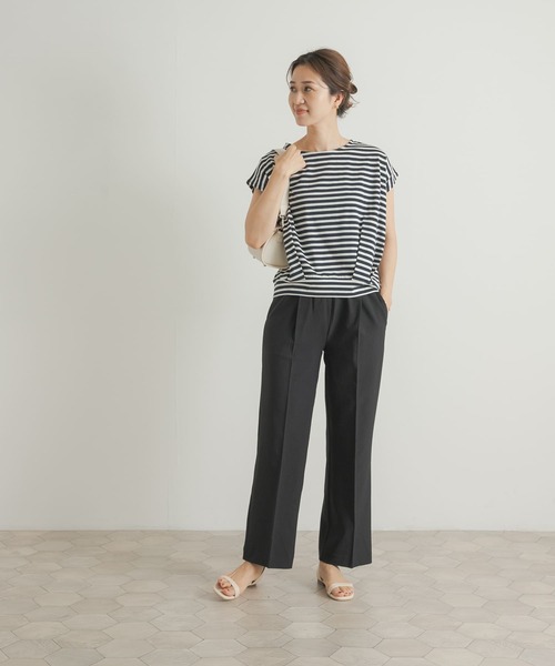 URBAN RESEARCH DOORS(アーバンリサーチドアーズ)の「『セットアップ対応』『UR TECH DRYLUXE』ストレートイージーパンツ(その他パンツ・レディース・ブルー/ネイビー・MEDIUM)」の9枚目の写真
