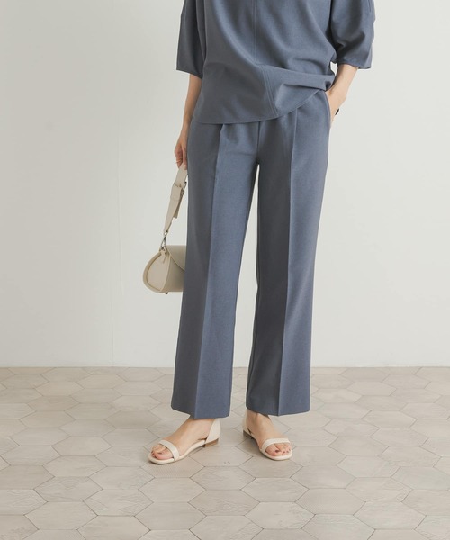 URBAN RESEARCH DOORS(アーバンリサーチドアーズ)の「『セットアップ対応』『UR TECH DRYLUXE』ストレートイージーパンツ(その他パンツ・レディース・ブルー/ネイビー・MEDIUM)」の13枚目の写真