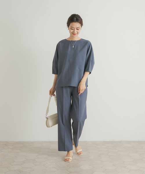 URBAN RESEARCH DOORS(アーバンリサーチドアーズ)の「『セットアップ対応』『UR TECH DRYLUXE』ストレートイージーパンツ(その他パンツ・レディース・ブルー/ネイビー・MEDIUM)」の15枚目の写真