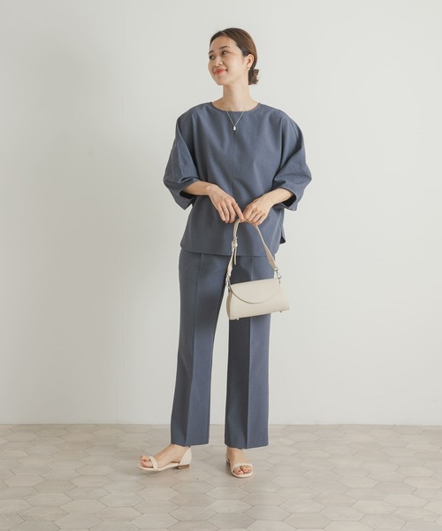 URBAN RESEARCH DOORS(アーバンリサーチドアーズ)の「『セットアップ対応』『UR TECH DRYLUXE』ストレートイージーパンツ(その他パンツ・レディース・ブルー/ネイビー・MEDIUM)」の16枚目の写真