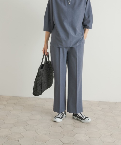 URBAN RESEARCH DOORS(アーバンリサーチドアーズ)の「『セットアップ対応』『UR TECH DRYLUXE』ストレートイージーパンツ(その他パンツ・レディース・ブルー/ネイビー・MEDIUM)」の18枚目の写真