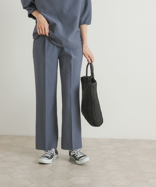 URBAN RESEARCH DOORS(アーバンリサーチドアーズ)の「『セットアップ対応』『UR TECH DRYLUXE』ストレートイージーパンツ(その他パンツ・レディース・ブルー/ネイビー・MEDIUM)」の19枚目の写真