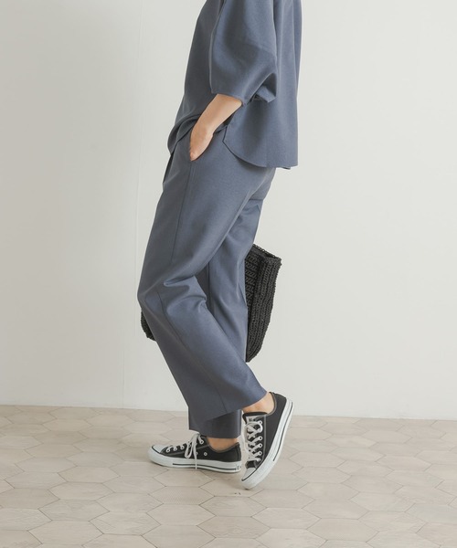 URBAN RESEARCH DOORS(アーバンリサーチドアーズ)の「『セットアップ対応』『UR TECH DRYLUXE』ストレートイージーパンツ(その他パンツ・レディース・ブルー/ネイビー・MEDIUM)」の21枚目の写真