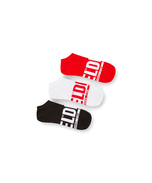 DIESEL(ディーゼル)の「メンズ ソックス 3枚パック(ソックス/靴下・メンズ・その他/その他2/その他1/その他3/ブラック/その他4/その他5・MEDIUM/SMALL/LARGE)」の1枚目の写真