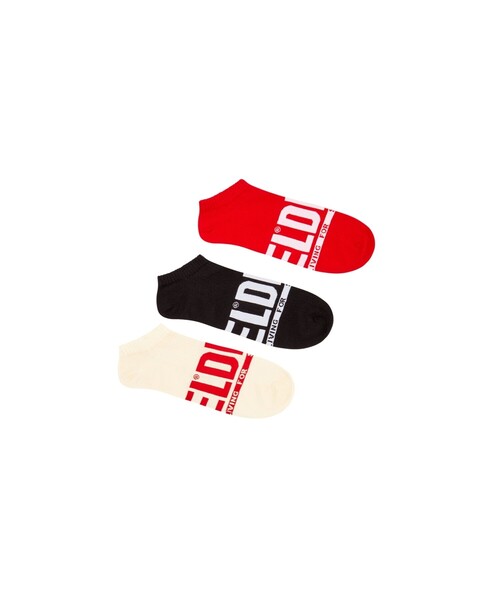 DIESEL(ディーゼル)の「メンズ ソックス 3枚パック(ソックス/靴下・メンズ・その他/その他2/その他1/その他3/ブラック/その他4/その他5・MEDIUM/SMALL/LARGE)」の4枚目の写真