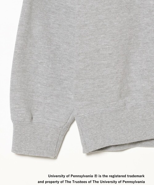 BEAMS BOY（ビームスボーイ）の「GOOD ROCK SPEED / 別注 カレッジ クルー スウェット（スウェット・レディース・ライトグレー/ネイビー・ONE SIZE）」の16枚目の写真